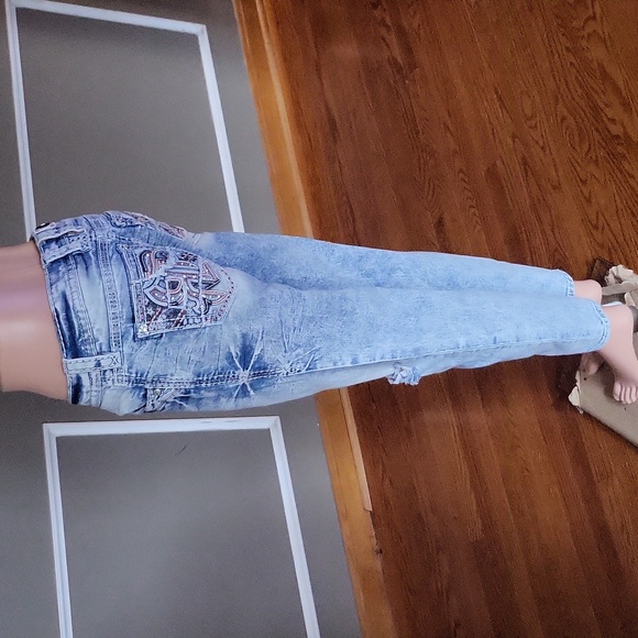 Rock Revival Eilish Mid Rise Ankle Skinny Jeans - Picture 7 of 12